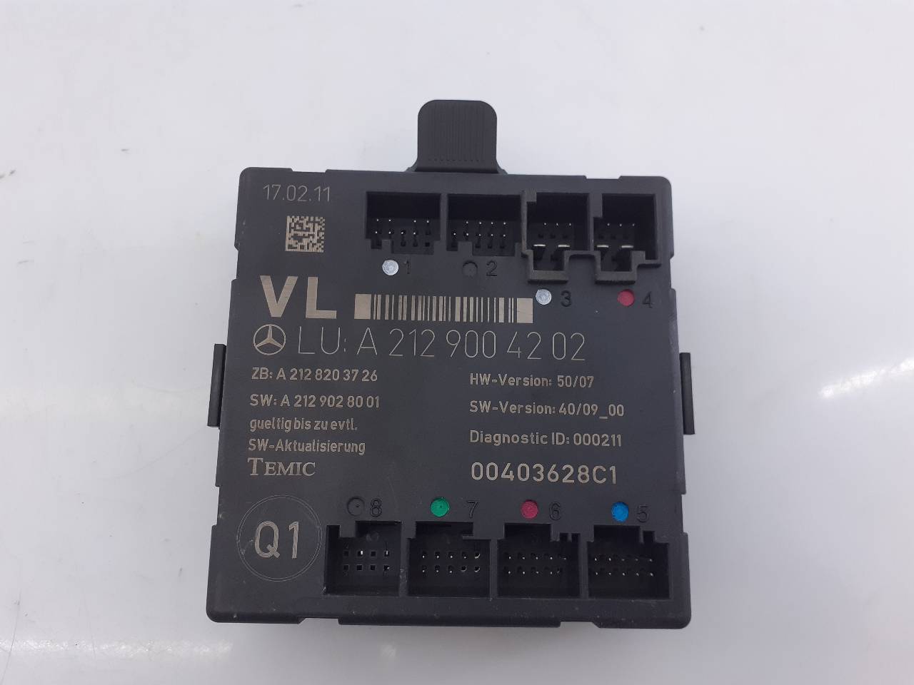 MERCEDES-BENZ C-Class W204/S204/C204 (2004-2015) Other Control Units A2129004202, E3-A1-7-2 18731004