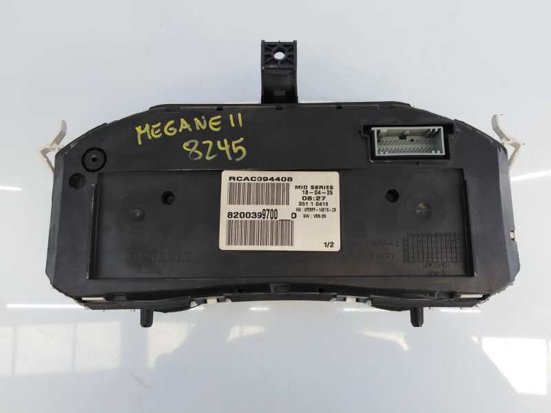 RENAULT Megane 2 generation (2002-2012) Speedometer 8200399700, E2-A1-11-2 18674521