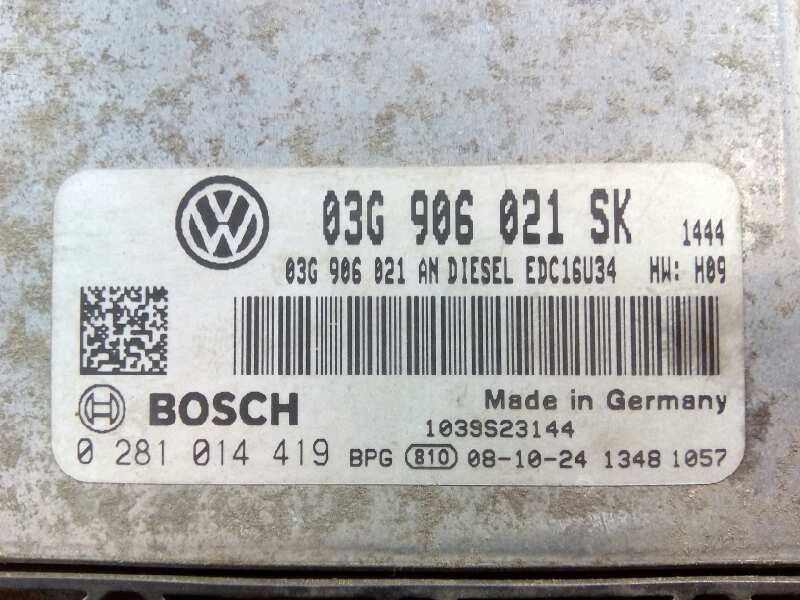 OPEL Toledo 3 generation (2004-2010) Moottorin ohjausyksikkö ECU 03G906021SK,E2-A1-19-2 18368685