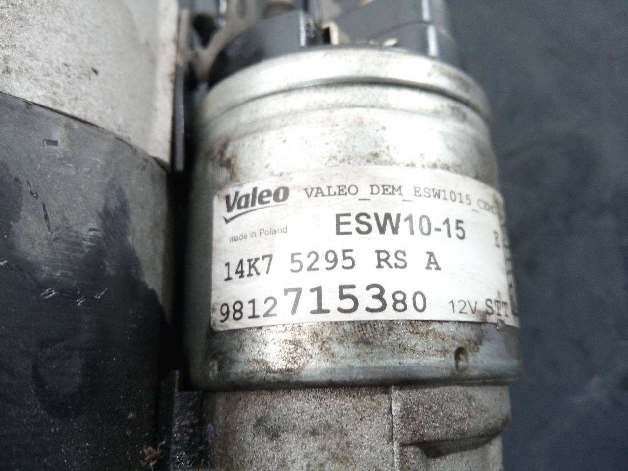 PEUGEOT 208 Peugeot 208 (2012-2015) Starter Motor 9812715380, P3-B7-7-3 21822402