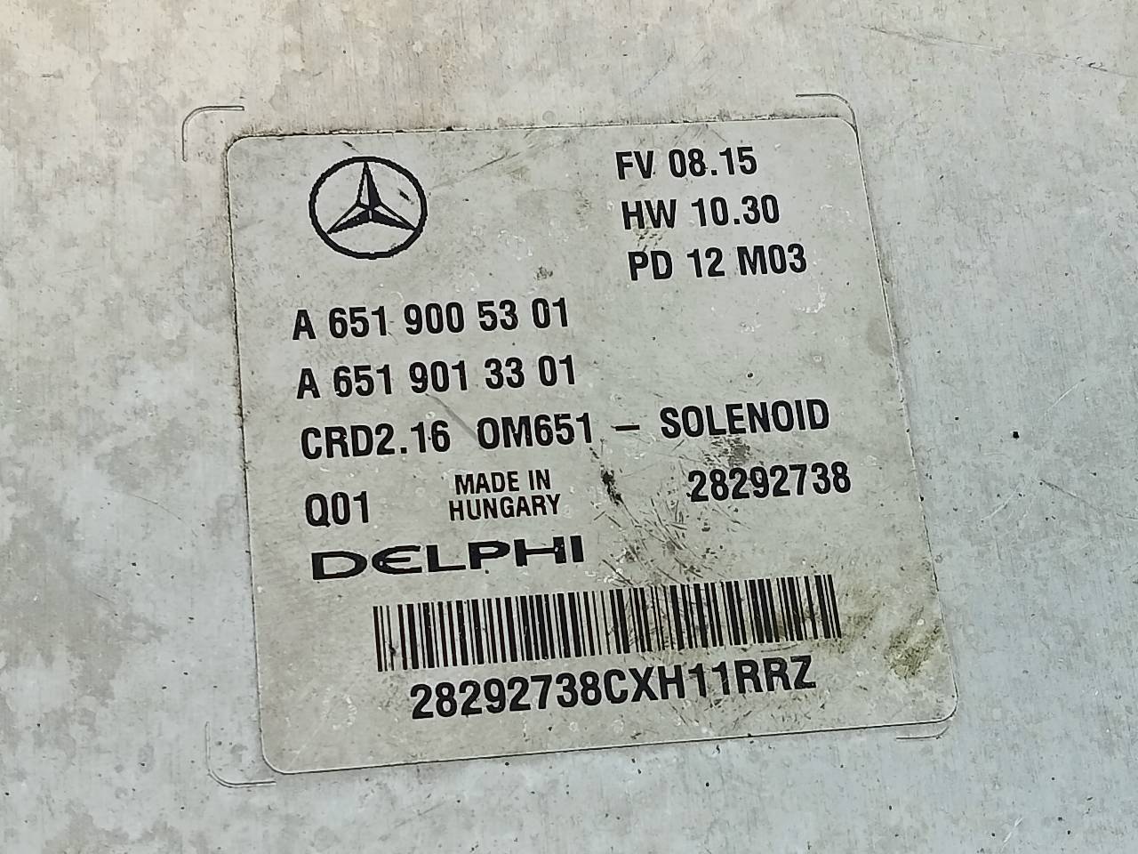 MERCEDES-BENZ E-Class W212/S212/C207/A207 (2009-2016) Блок управления двигателем A6519005301,A6519013301,E3-A1-7-3 20963987