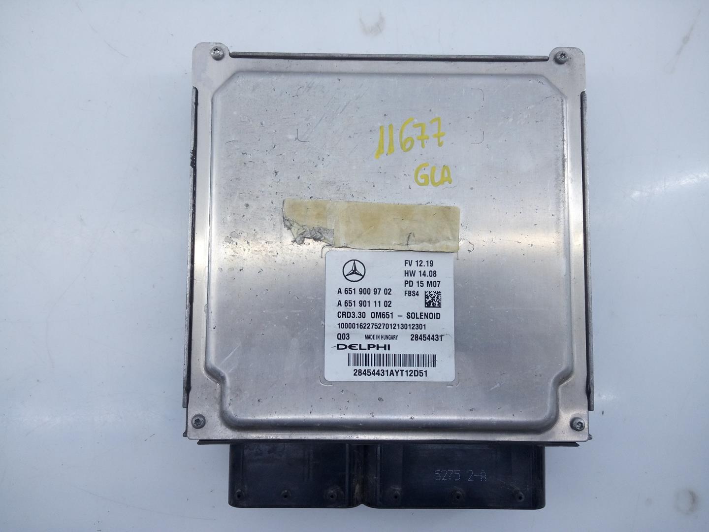 MERCEDES-BENZ GLA-Class X156 (2013-2020) Motorkontrolenhed ECU A6519009702,A6519011102,E3-A1-2-7 21642932