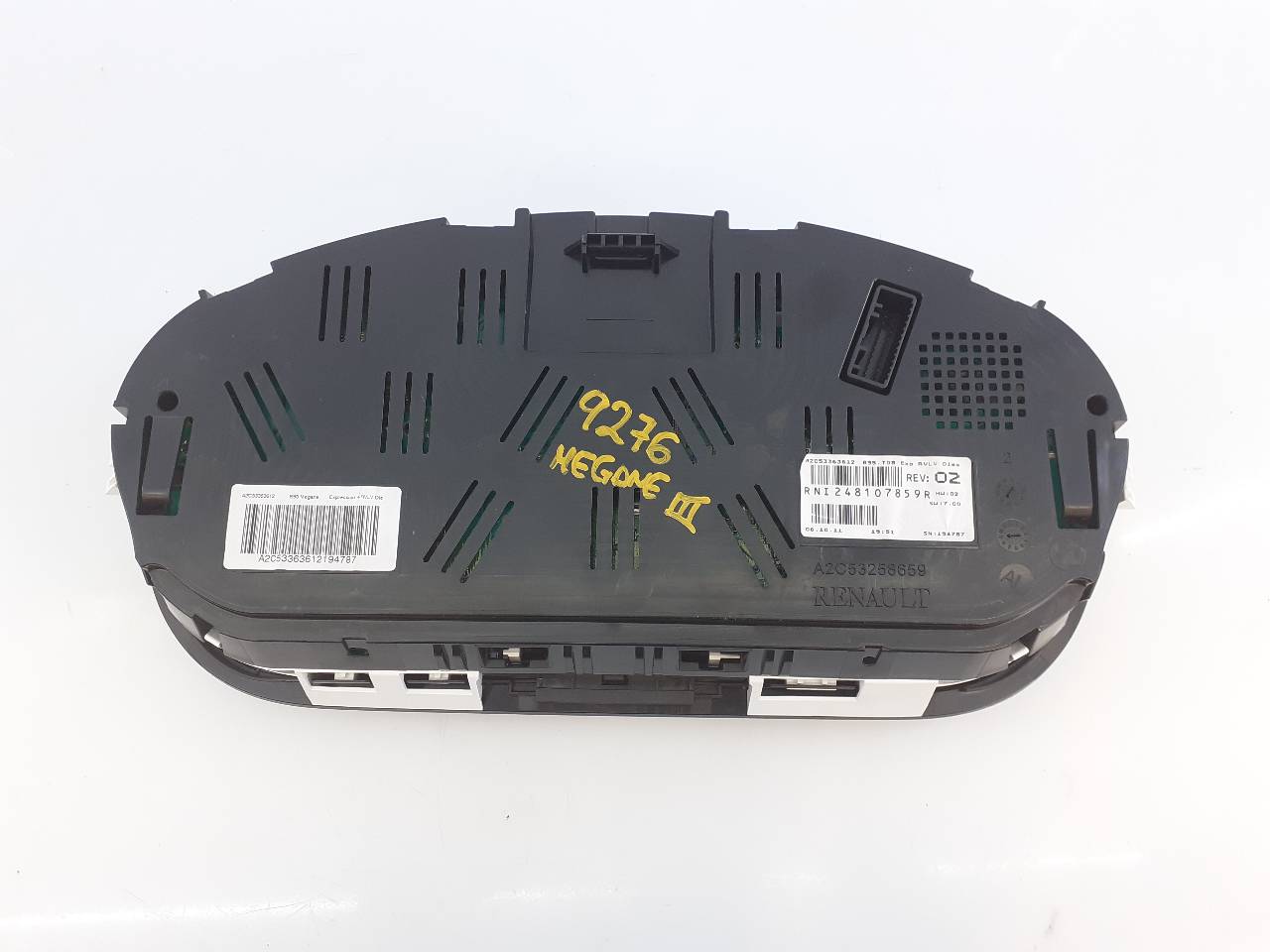 VAUXHALL Megane 3 generation (2008-2020) Speedometer A2C53258659, 248107859R, E2-A1-20-3 18740645