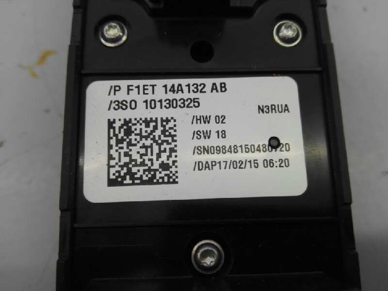 FORD Kuga 2 generation (2013-2020) Front Left Door Window Switch F1ET14A132AB, 3SO10130325, E3-B3-25-3 18433752