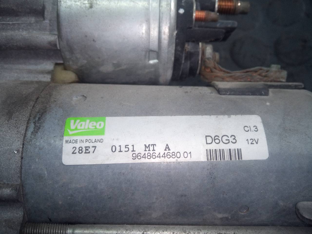 SAAB C4 1 generation (2004-2011) Starter Motor 9648644680,P3-B7-3-2 20956210