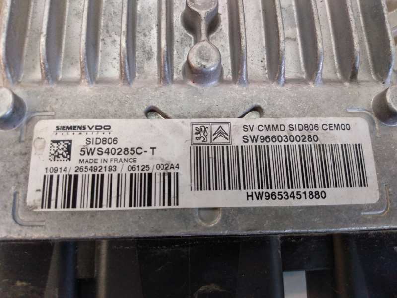 TOYOTA C3 1 generation (2002-2010) Motorkontrollenhet ECU 5WS40285C,HW9653451880,E3-B2-55-3 18610721