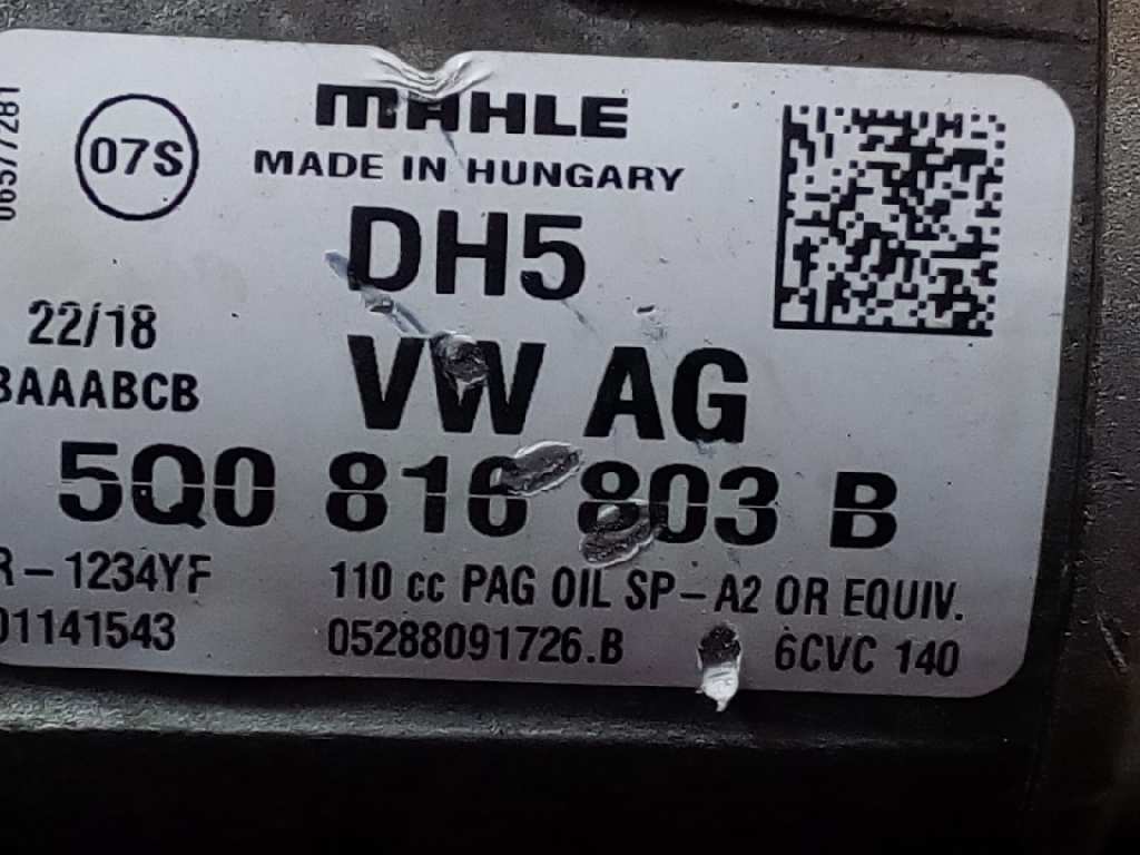 AUDI A7 C7/4G (2010-2020) Hасос кондиционера 5Q0816803B, 02588091726B, P3-B2-13-4 18533964