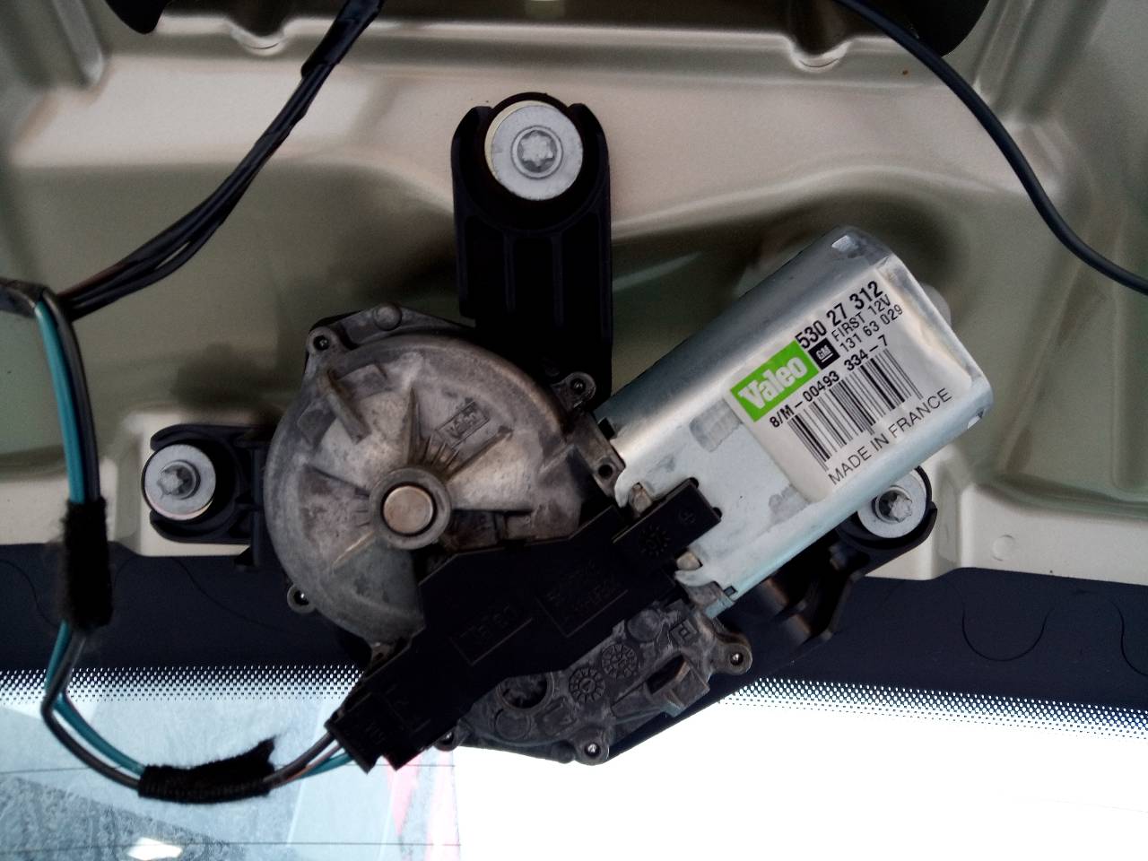 OPEL Corsa D (2006-2020) Bagāžas nodalījuma loga tīrītāja motorīts 53027312, 13163029 24078805