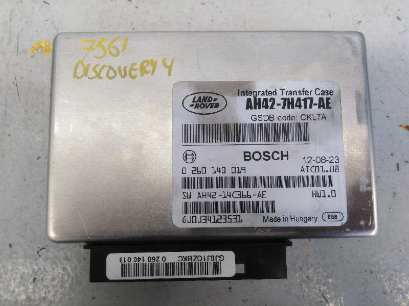 LAND ROVER Discovery 4 generation (2009-2016) Muut ohjausyksiköt AH427H417AE, 0260140019, E3-B3-12-2 18605802