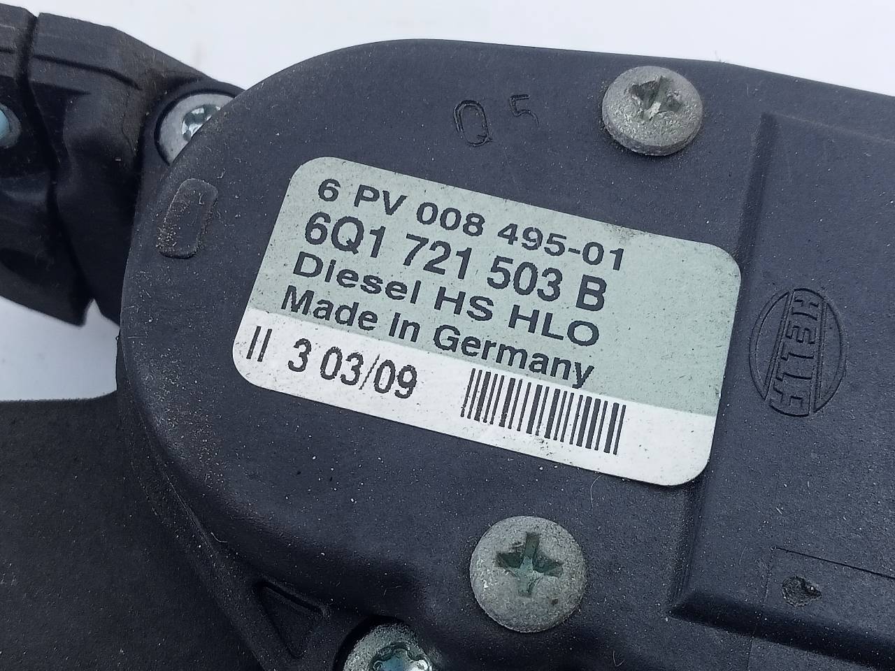 SKODA Fabia 2 generation  (2010-2014) Педаль газа 6Q1721503B, 6PV00849501, E2-A1-45-1 21799250