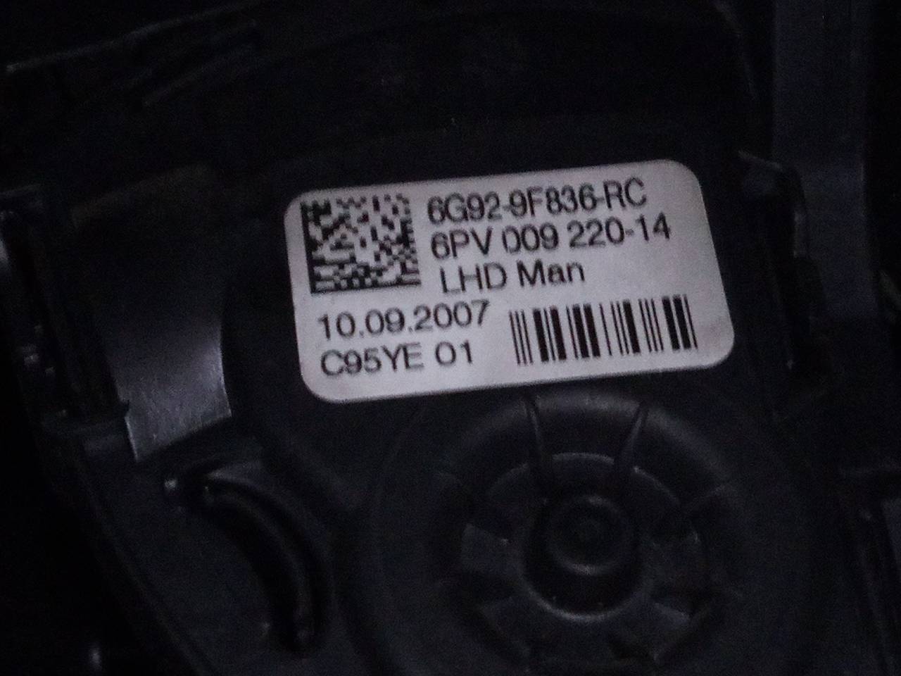 FORD Mondeo 4 generation (2007-2015) Akseleratoriaus (gazo) pedalas 6G929F836RC, 6PV00922014 24105362