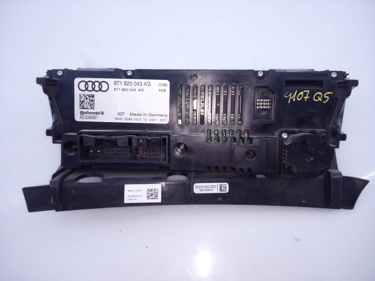 AUDI A6 C6/4F (2004-2011) Climate  Control Unit 8T1820043AG, E2-A1-39-5 18730914