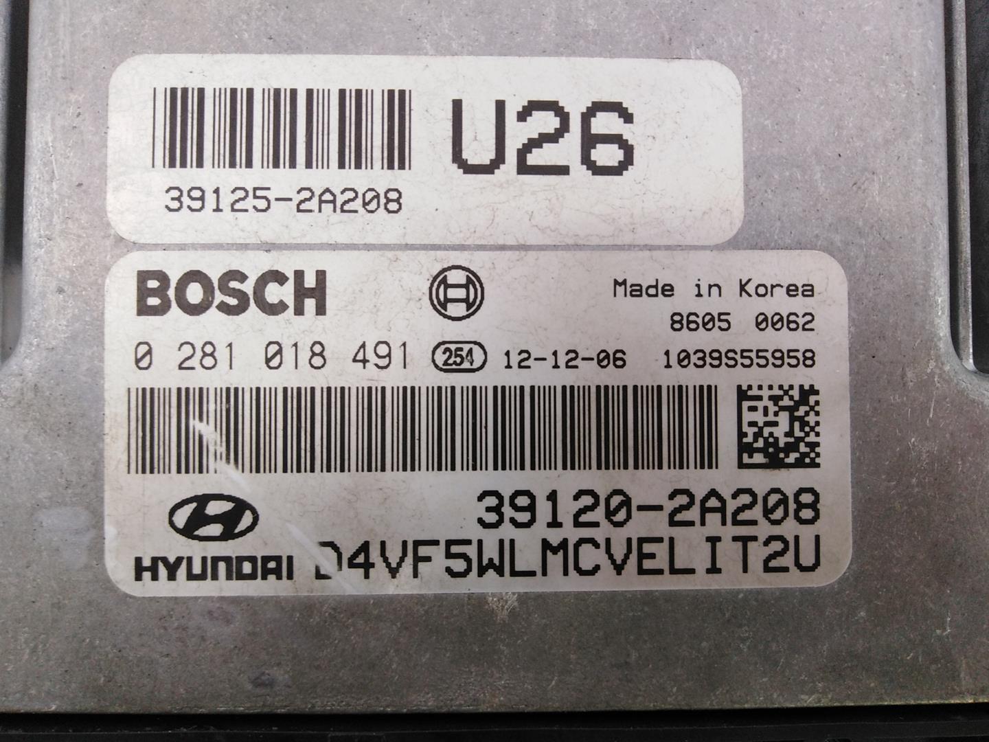 HYUNDAI i40 VF (1 generation) (2011-2020) Motorstyrenhet ECU 391202A208,0281018491,E3-A3-39-2 18697473