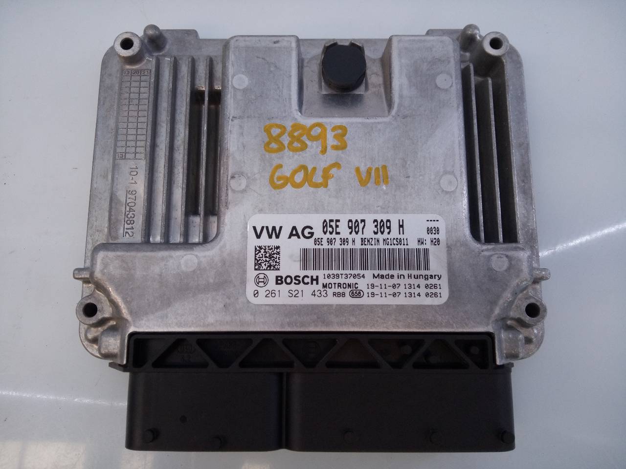 VOLKSWAGEN Golf 7 generation (2012-2024) Engine Control Unit ECU 05E907309H, 0261S21433, E2-A1-42-7 18715424
