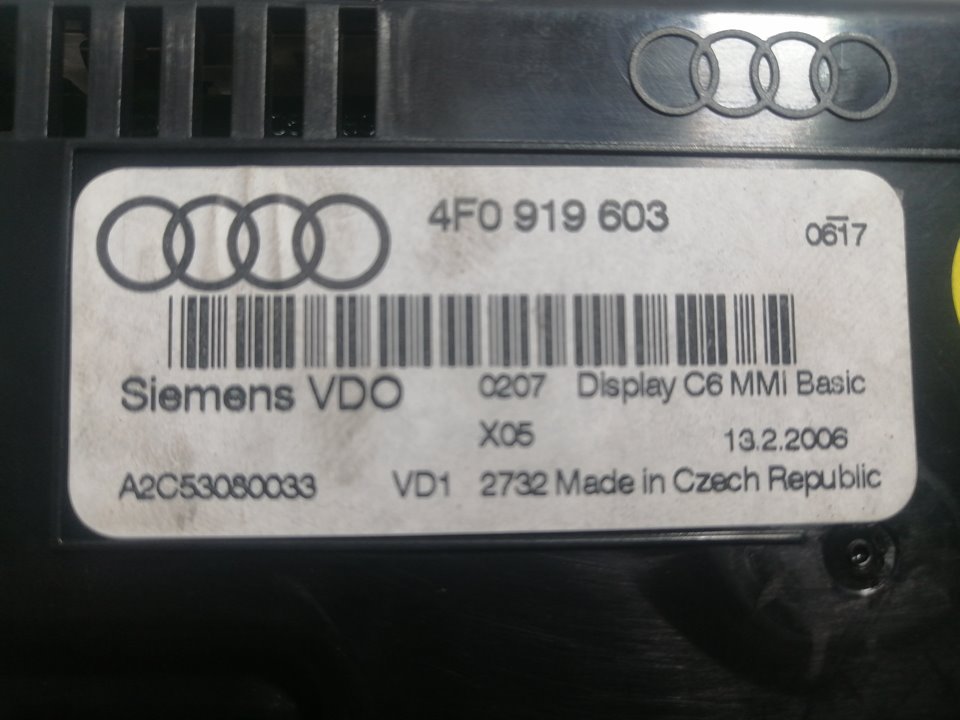 AUDI A6 C6/4F (2004-2011) Άλλο μέρος 4F0919603 26493049