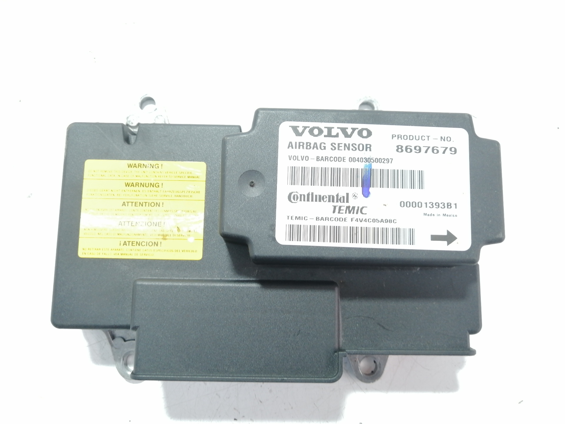 VOLVO V50 1 generation (2003-2012) Unitate de control SRS 8697679 26599225