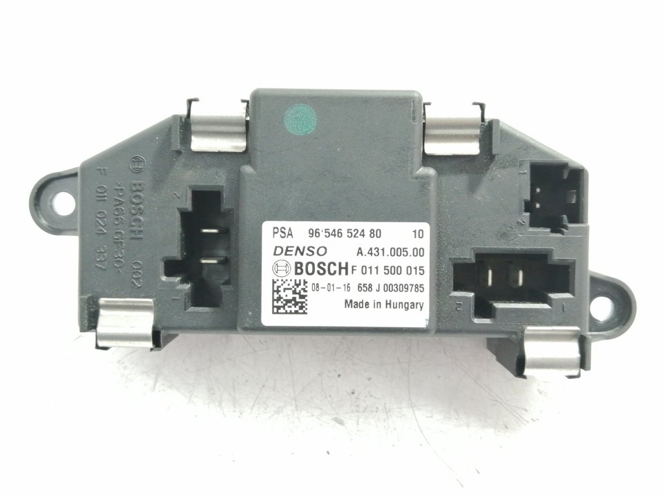 CITROËN C4 Picasso 1 generation (2006-2013) Interior Heater Resistor 9654652480 26492285