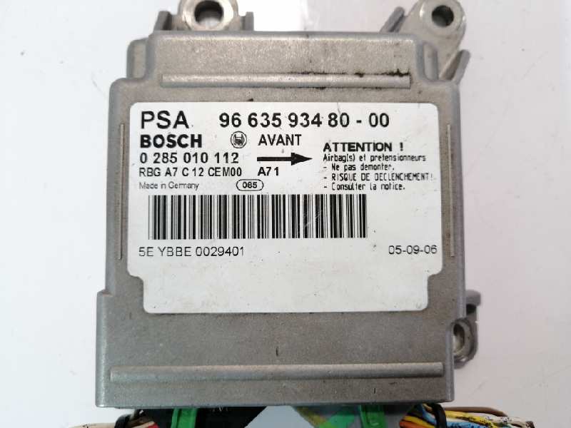 CHRYSLER SRS Control Unit 9663593480 26492668