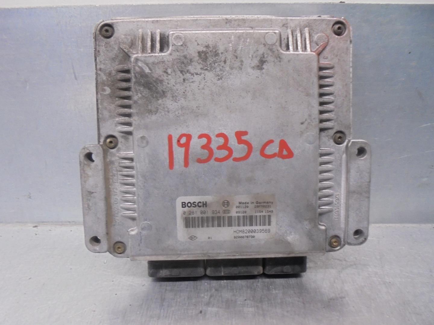 RENAULT Megane 1 generation (1995-2003) Calculateur d'unité de commande du moteur 8200039569,0281001934 24186057