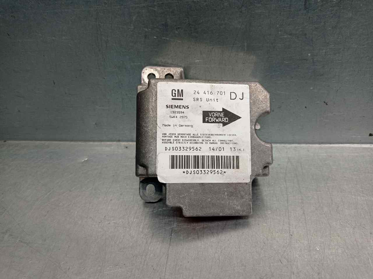 HONDA Vectra B (1995-1999) SRS Control Unit 5WK42975,SIEMENS,24416701DJ+ 19838781