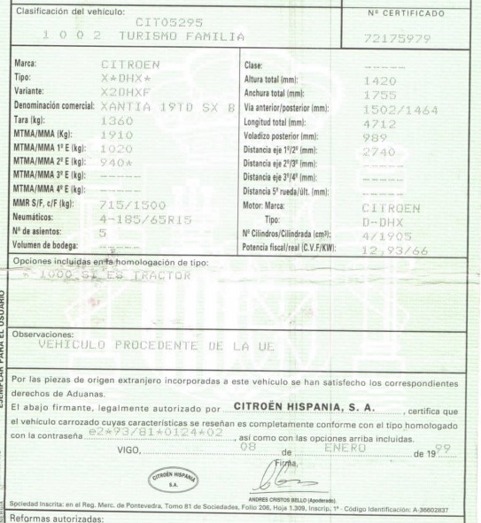 ALFA ROMEO Xantia X1 (1993-1998) Galinių dešinių durų spyna 5PUERTAS,5PUERTAS+5PINES 19774313