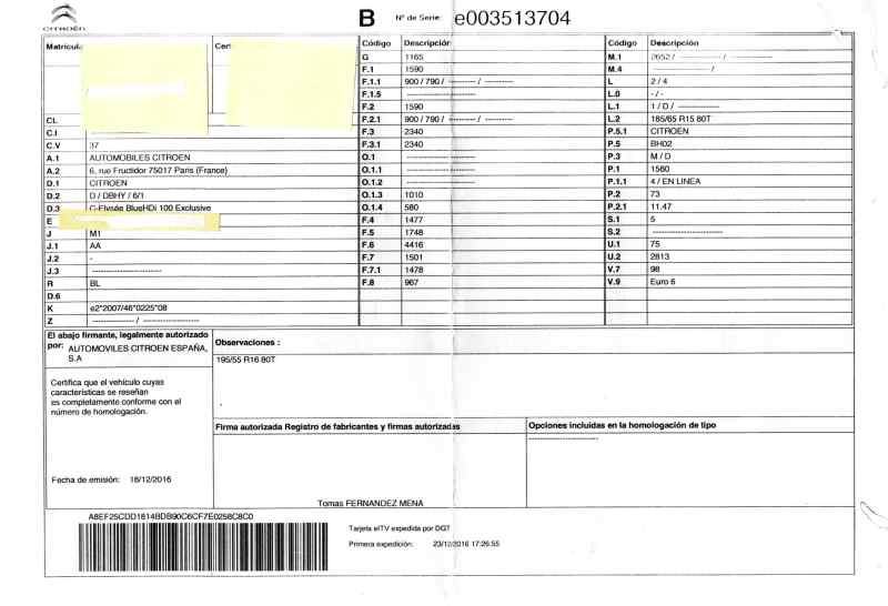 DODGE C-Elysee 2 generation (2012-2017) Air conditioner expansion valve 19802561