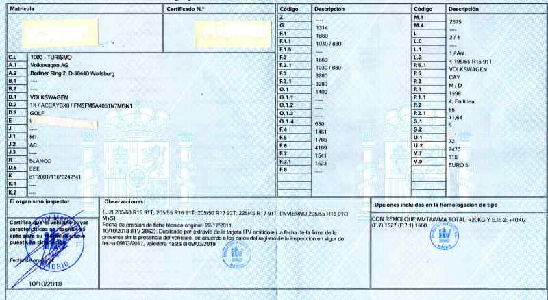 CHEVROLET Golf 6 generation (2008-2015) Преден десен спирачен апарат ATE,ATE+ 19675511