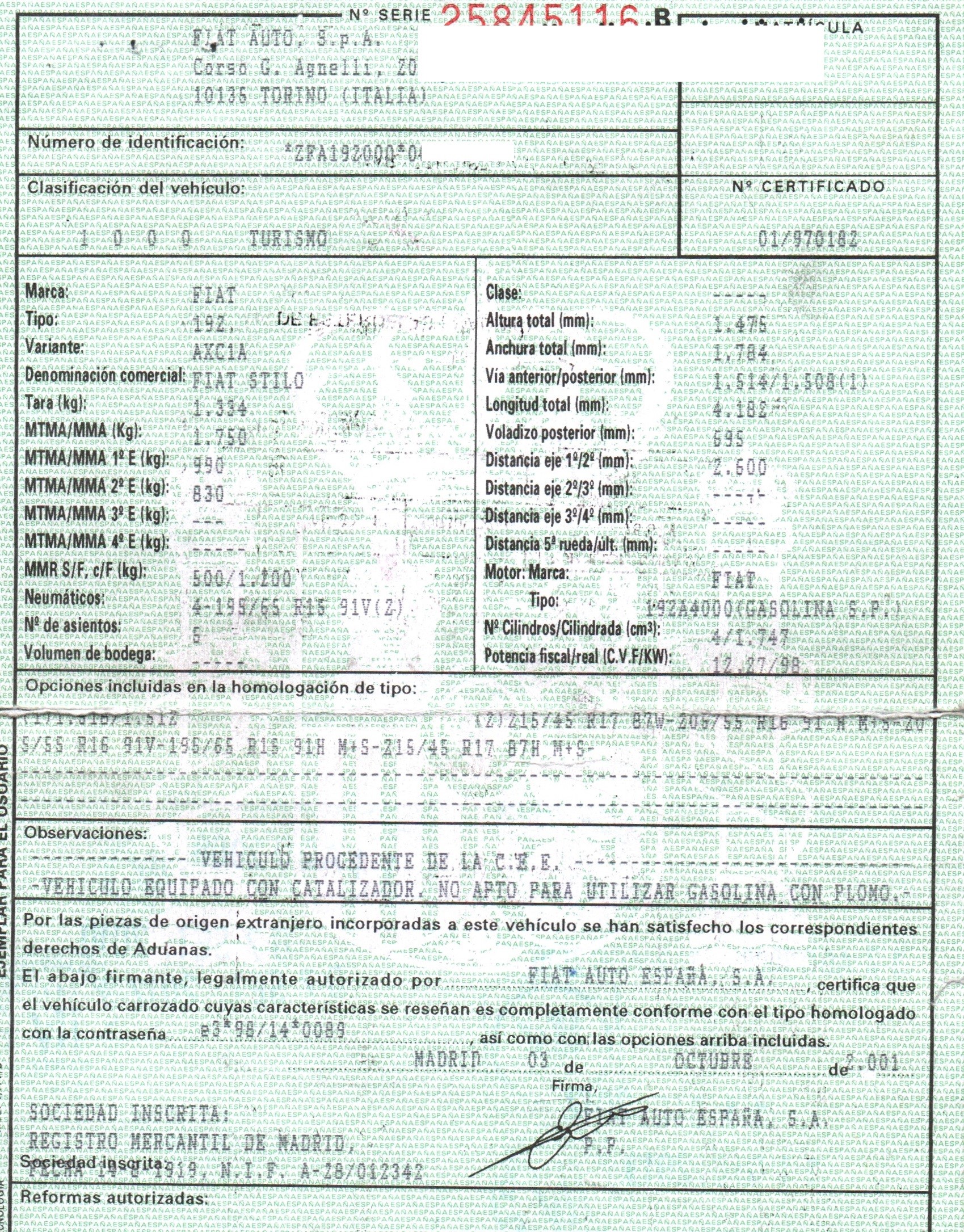 VAUXHALL Stilo 1 generation (2001-2010) Механизъм за чистачки на предното стъкло VALEO,VALEO+60511009 19833701