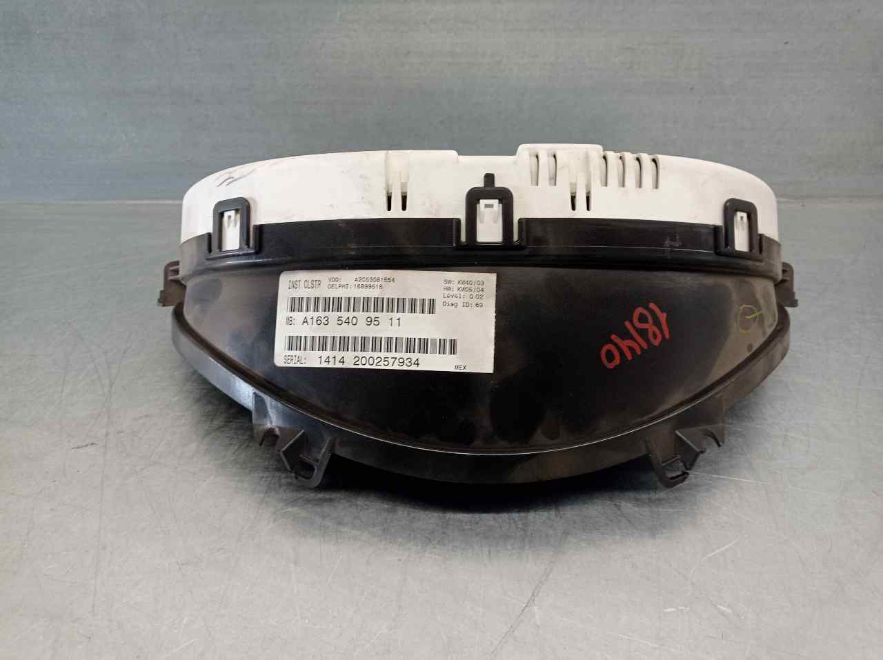 MERCEDES-BENZ M-Class W163 (1997-2005) Speedometer A1635409511, A2C53081854, VDO 21710448