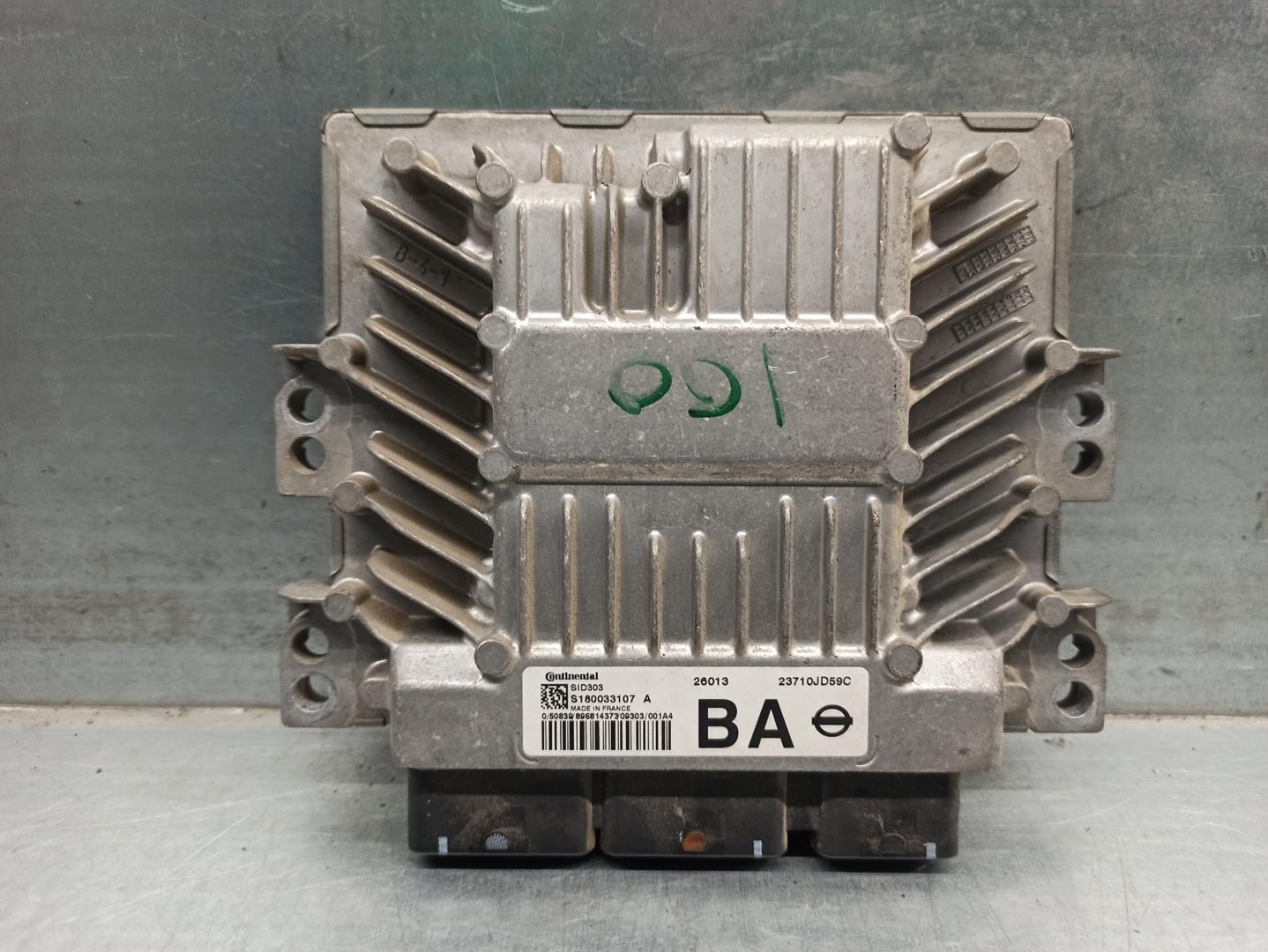 NISSAN Qashqai 1 generation (2007-2014) Motora vadības bloks 23710JD59C, S180033107, CONTINENTAL 24213159