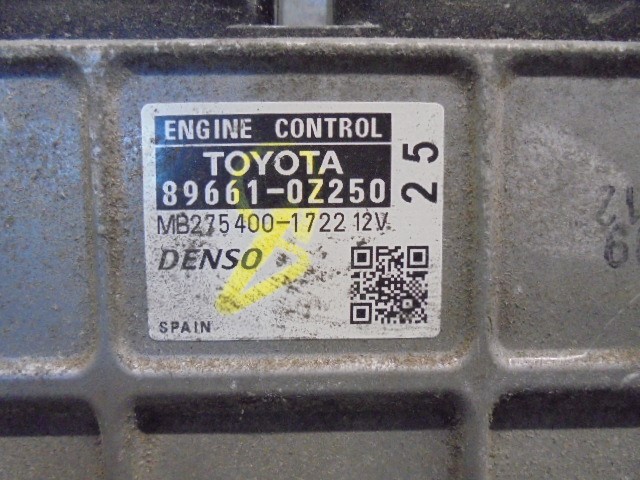 TOYOTA Auris 1 generation (2006-2012) Calculateur d'unité de commande du moteur DENSO, DENSO+2754001722 24117598