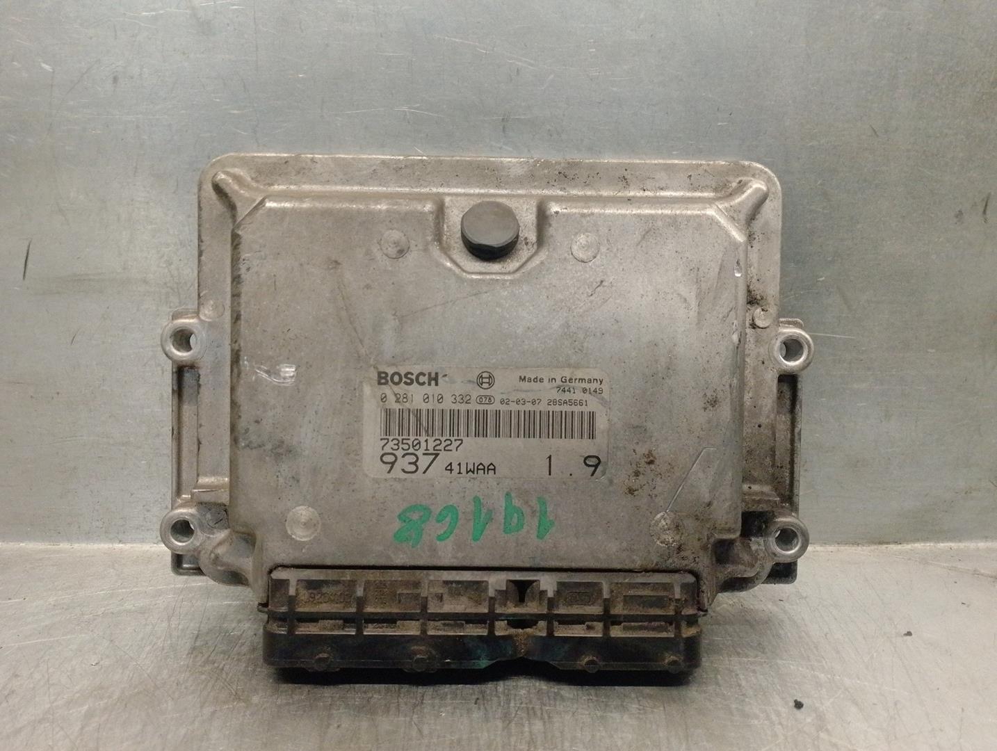 ALFA ROMEO 147 2 generation (2004-2010) Engine Control Unit ECU 73501227, 0281010332 24167803