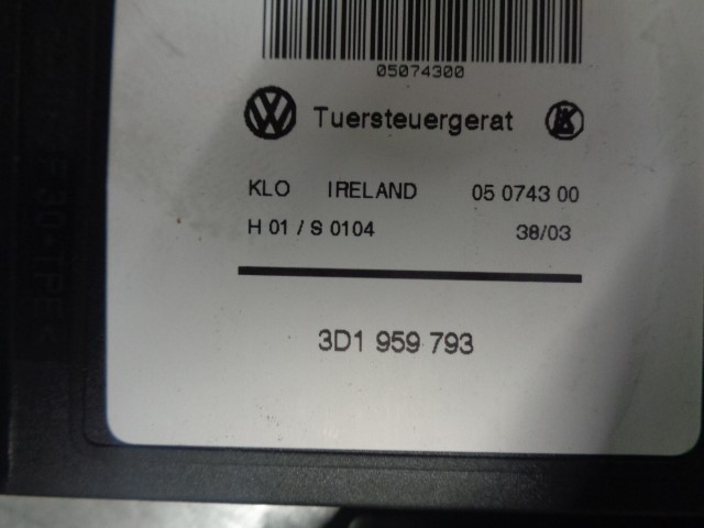 VOLKSWAGEN Touareg 1 generation (2002-2010) Front Left Door Window Regulator 7L0959701, 70PINES, 5PUERTAS 19806756