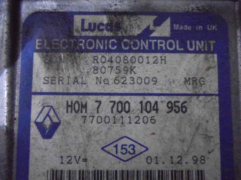 ASTON MARTIN Kangoo 1 generation (1998-2009) Calculateur d'unité de commande du moteur LUCAS,LUCAS+R04080012H 19556856