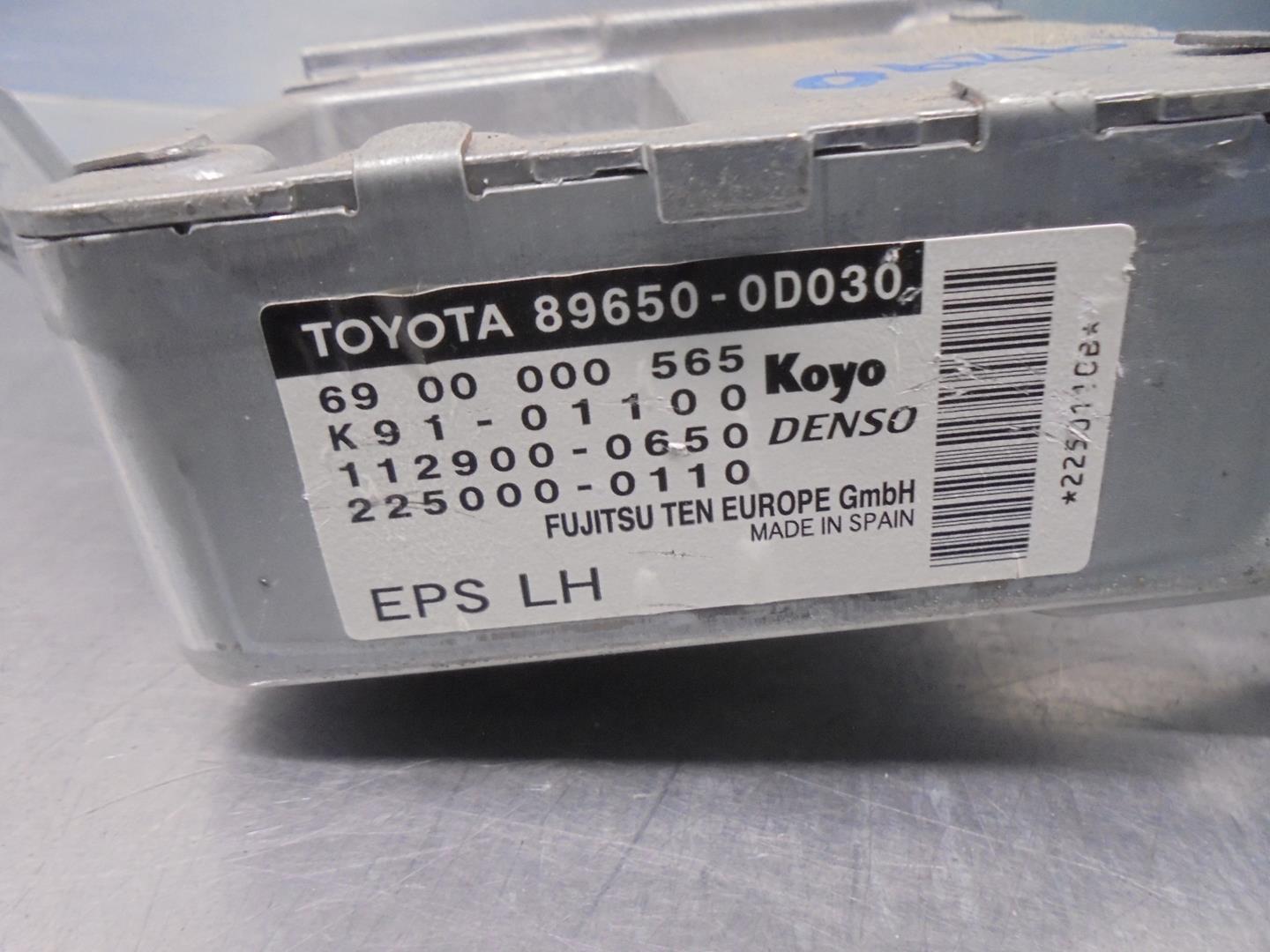 TOYOTA Yaris 1 generation (1999-2005) Other Control Units 896500D030, 1129000650, DENSO 24177882