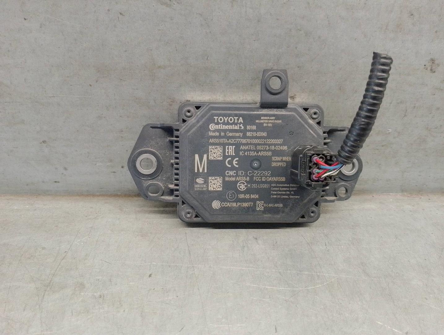 TOYOTA Yaris 3 generation (2010-2019) Other Control Units 882100D040, 80168, CONTINENTAL 24578262