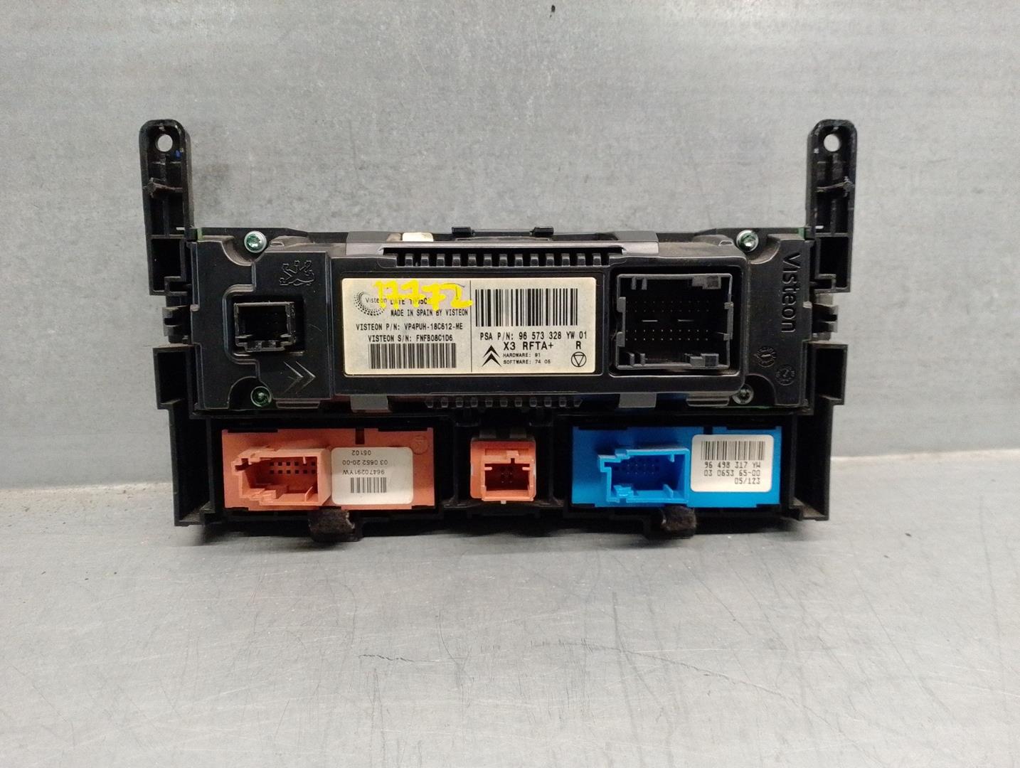 CITROËN C5 1 generation (2001-2008) Climate  Control Unit 96573328YW,VP4PUH18C612ME,VISTEON 19900787