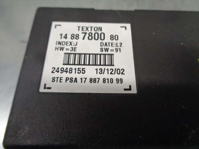 FORD Phedra 2 generation (2002-2008) Other Control Units 1488780080 19828974