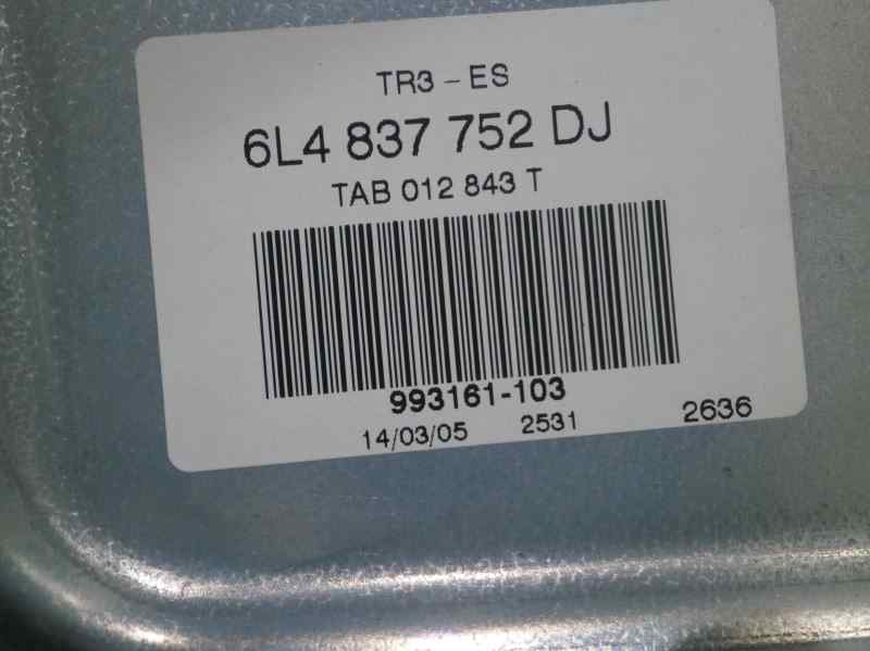 SEAT Cordoba 2 generation (1999-2009) Front Right Door Window Regulator 5PUERTAS., 5PUERTAS.+8126PINES 19554486