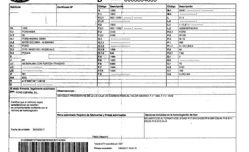 FORD Focus 3 generation (2011-2020) Наружная ручка задней левой двери +3PINES 19665997