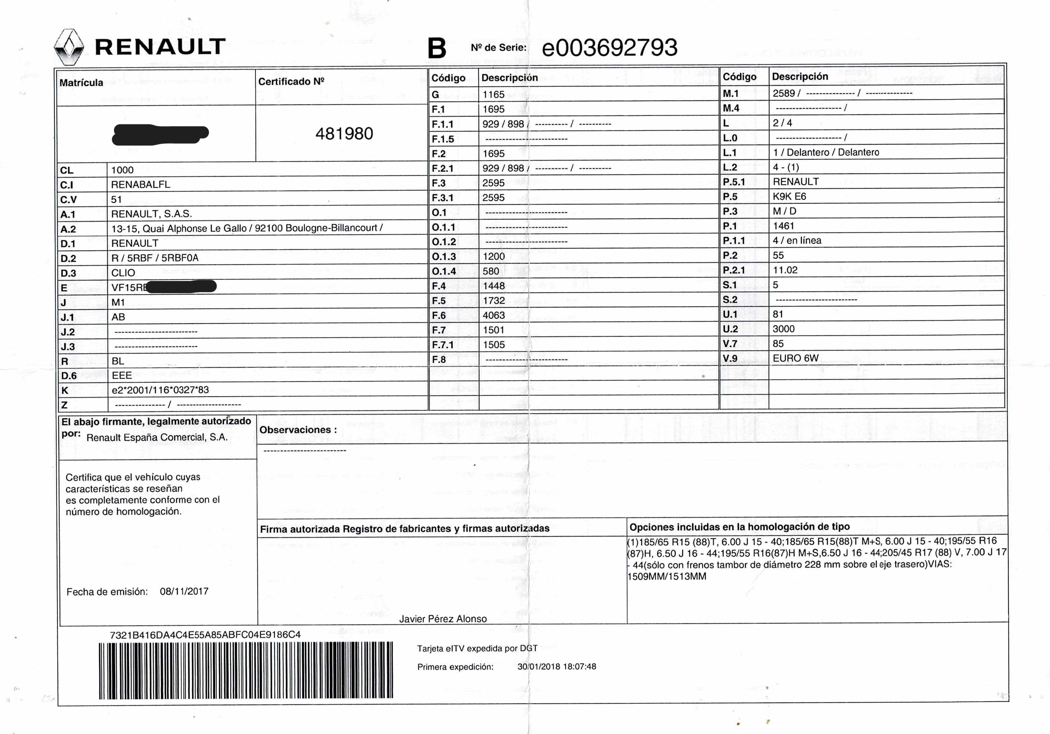 RENAULT Clio 4 generation (2012-2020) Lambda syresensor 8201395330,0281004226 24192764