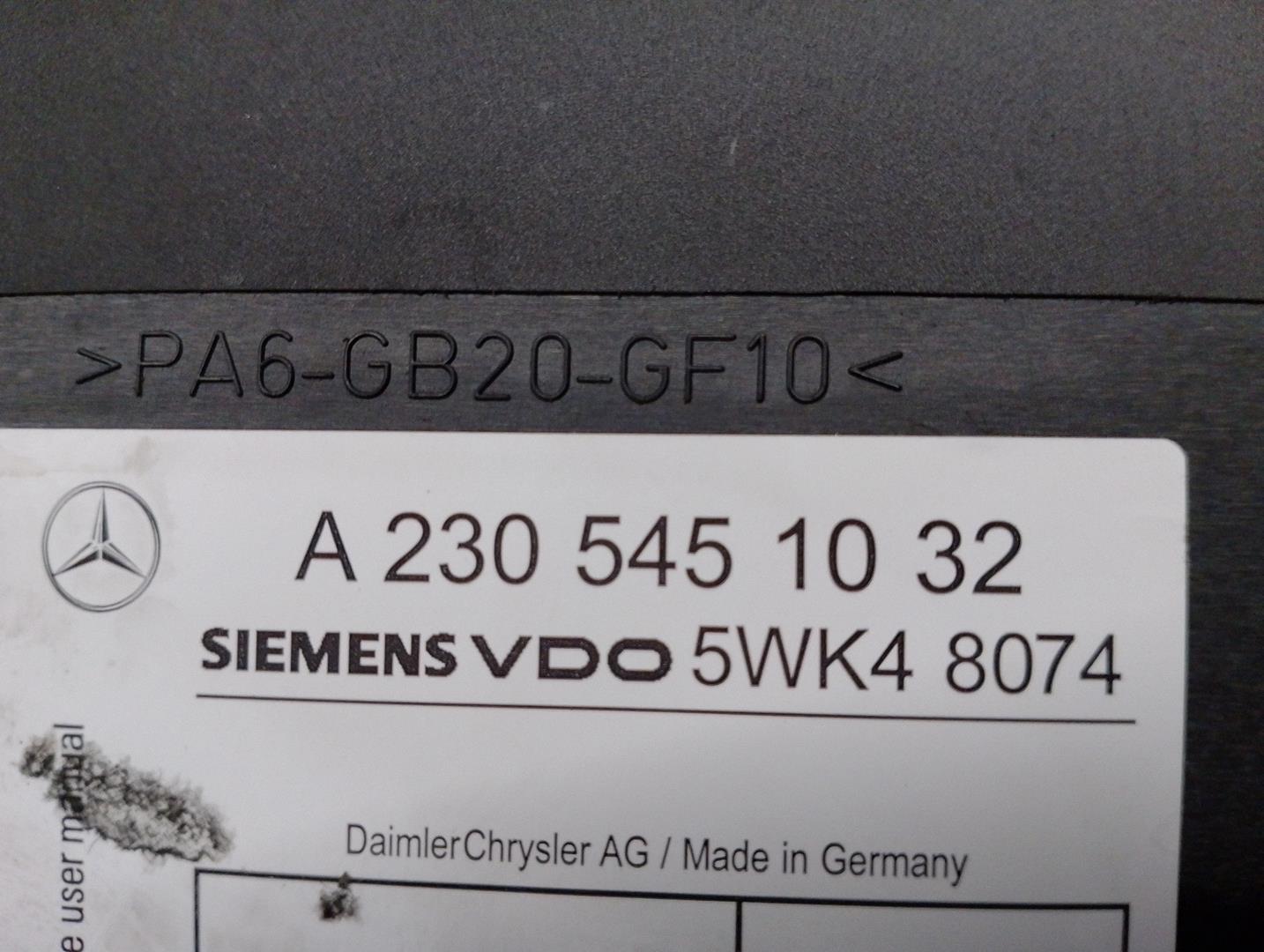 MERCEDES-BENZ S-Class W220 (1998-2005) Citau veidu vadības bloki A2305451032, 5WK48074, SIEMMENSVDO 19882041