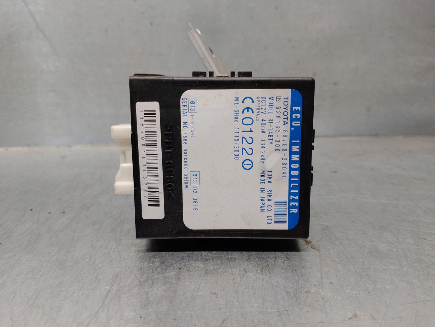 TOYOTA Previa 2 generation (2000-2006) Immobiliser control unit 8978028040, 626165000, TOKAI 21723580