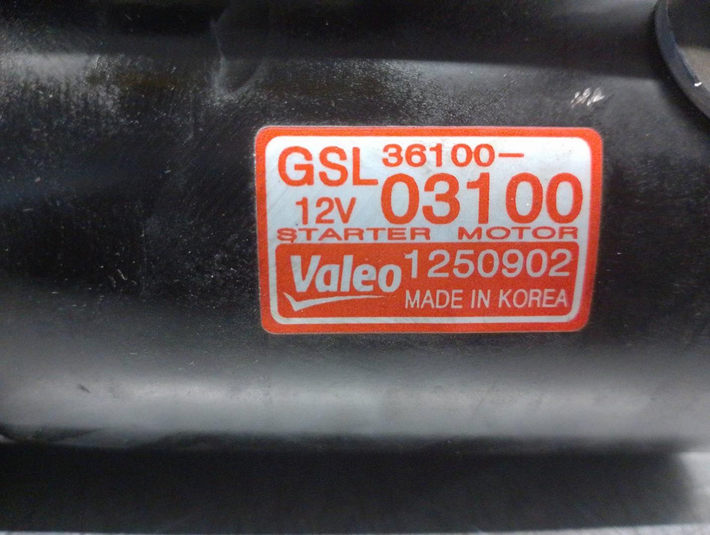 HYUNDAI i10 1 generation (2007-2013) Starter Motor 3610003100, 1250902, VALEO 23956494