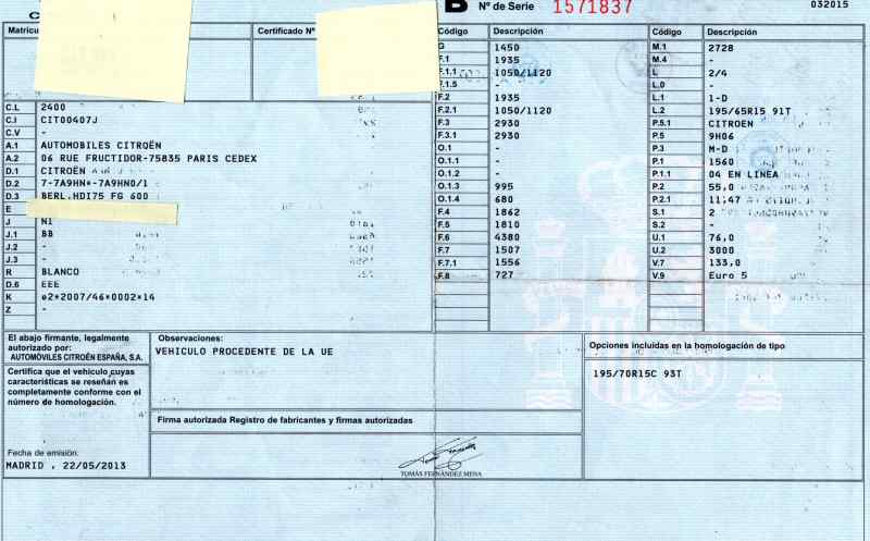 CITROËN Berlingo 2 generation (2008-2023) Belt Tensioner 19737240