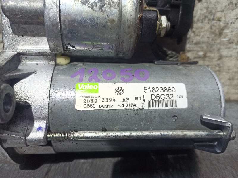 FIAT Grande Punto 1 generation (2006-2008) Starter Motor VALEO, VALEO+D6G32 19721939