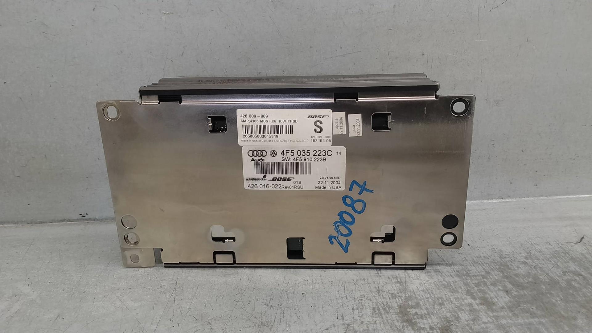 AUDI A6 C6/4F (2004-2011) Other Control Units 4F5035223C,426016022,BOSE 24217286