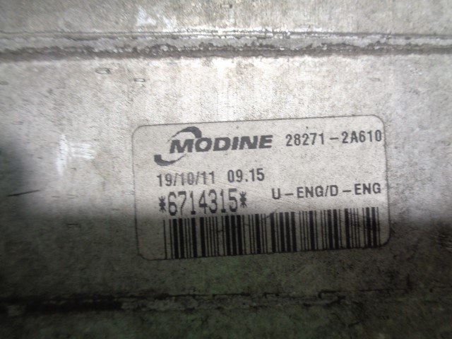 KIA Cee'd 1 generation (2007-2012) Радиатор интеркулера MODINE,MODINE+6714315 19824112