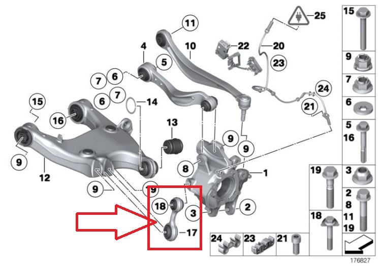 Barra de direção N47D20C 33326775683 de Bmw 5 (f10) 2011-2016 184 CV con 1 km - pieza usada