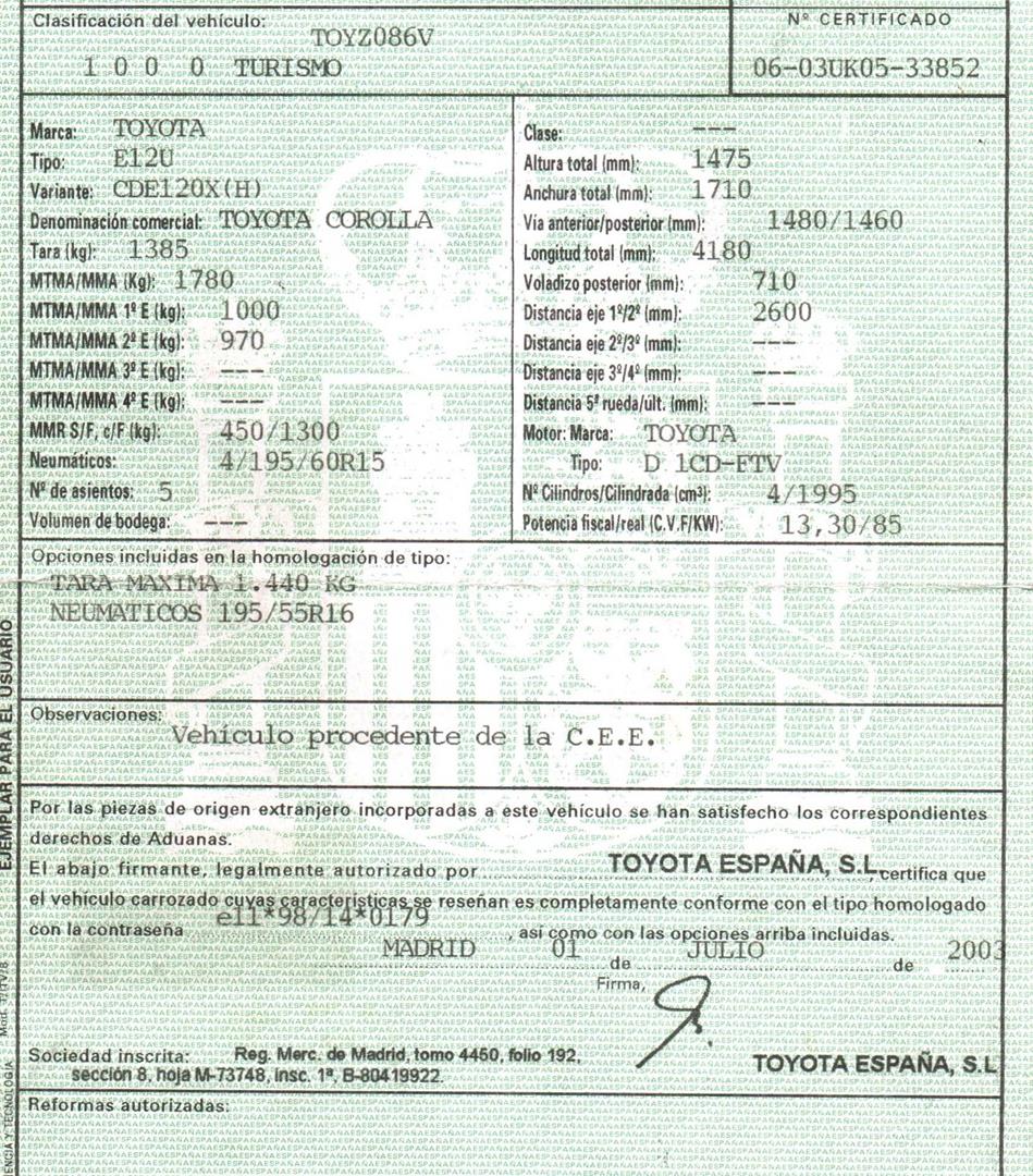 TOYOTA Corolla E120 (2000-2008) Other Control Units 2Q0959772 19922024